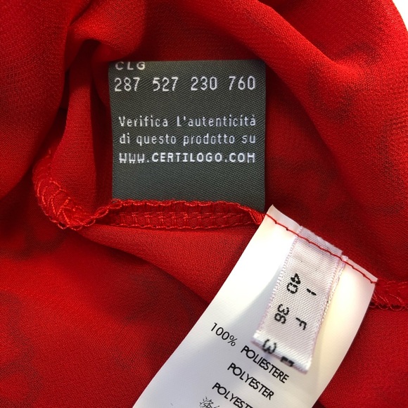 BLUGIRL FOLIES, Tank Top, Pleated Bottom, Butterfly Pattern, Size 6 - Picture 10 of 13